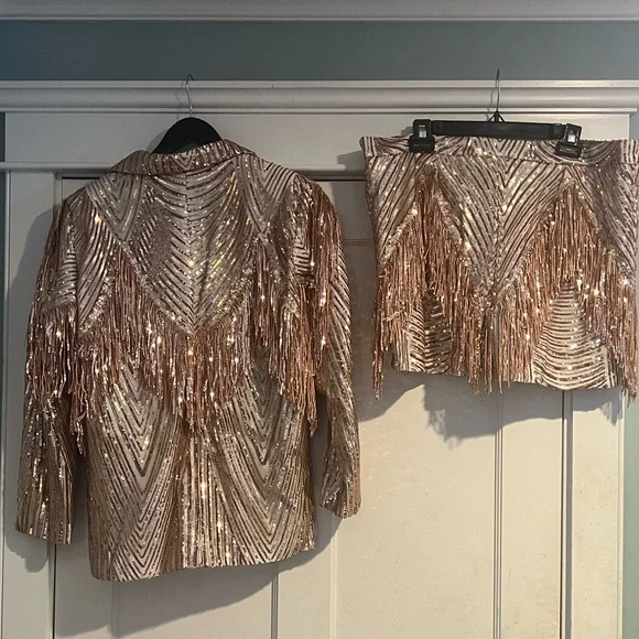 Any Old Iron Fringe Set - XL - NWT Includes Jacket and Shorts - Picture 7 of 11